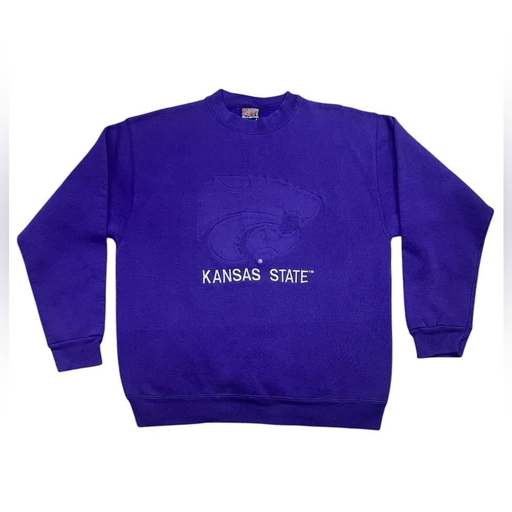 Savvy Kansas State University Vintage Crew Neck Sweatshirt Size Large